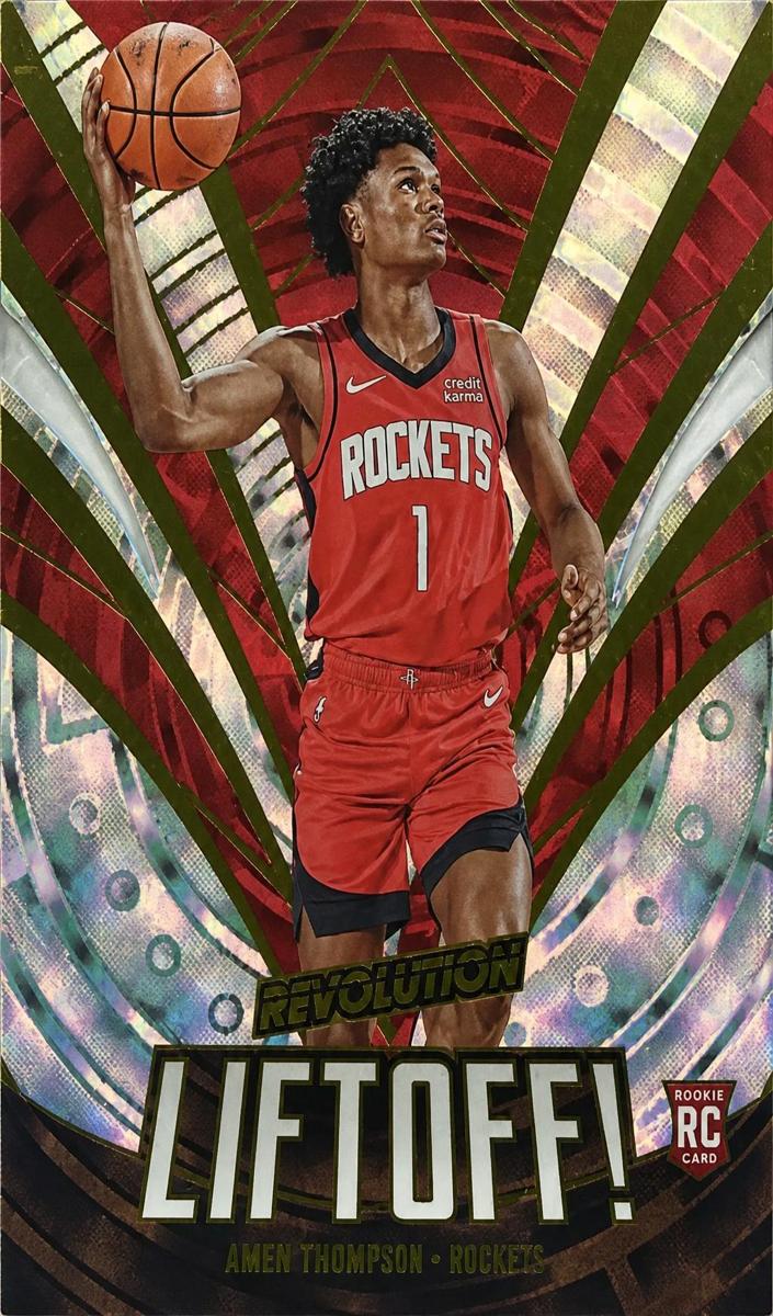 2023 Panini Revolution Basketball Fractal Amen Thompson #8 PSA 8.5