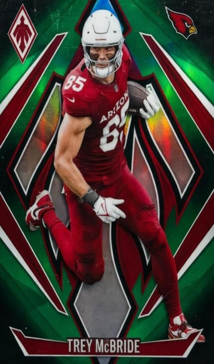 2024 Panini Phoenix Football Green Fade Trey McBride #139