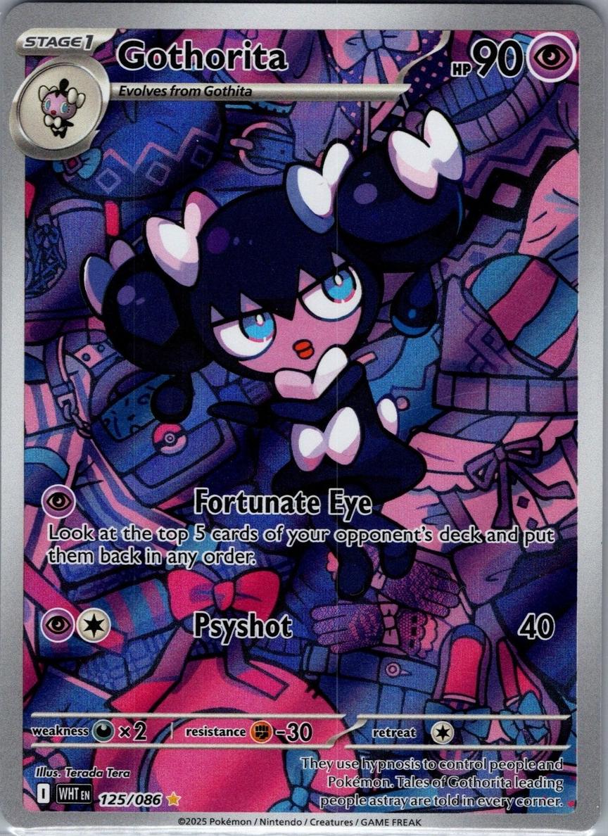 2025 Pokemon Scarlet & Violet White Flare Gothorita #125 PSA 9