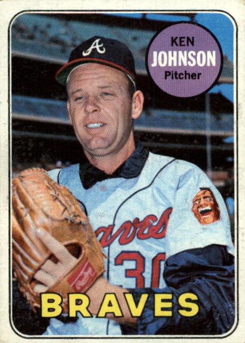 1969 Topps Baseball Ken Johnson #238 PSA 8