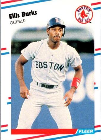 1988 Fleer Baseball Ellis Burks #348