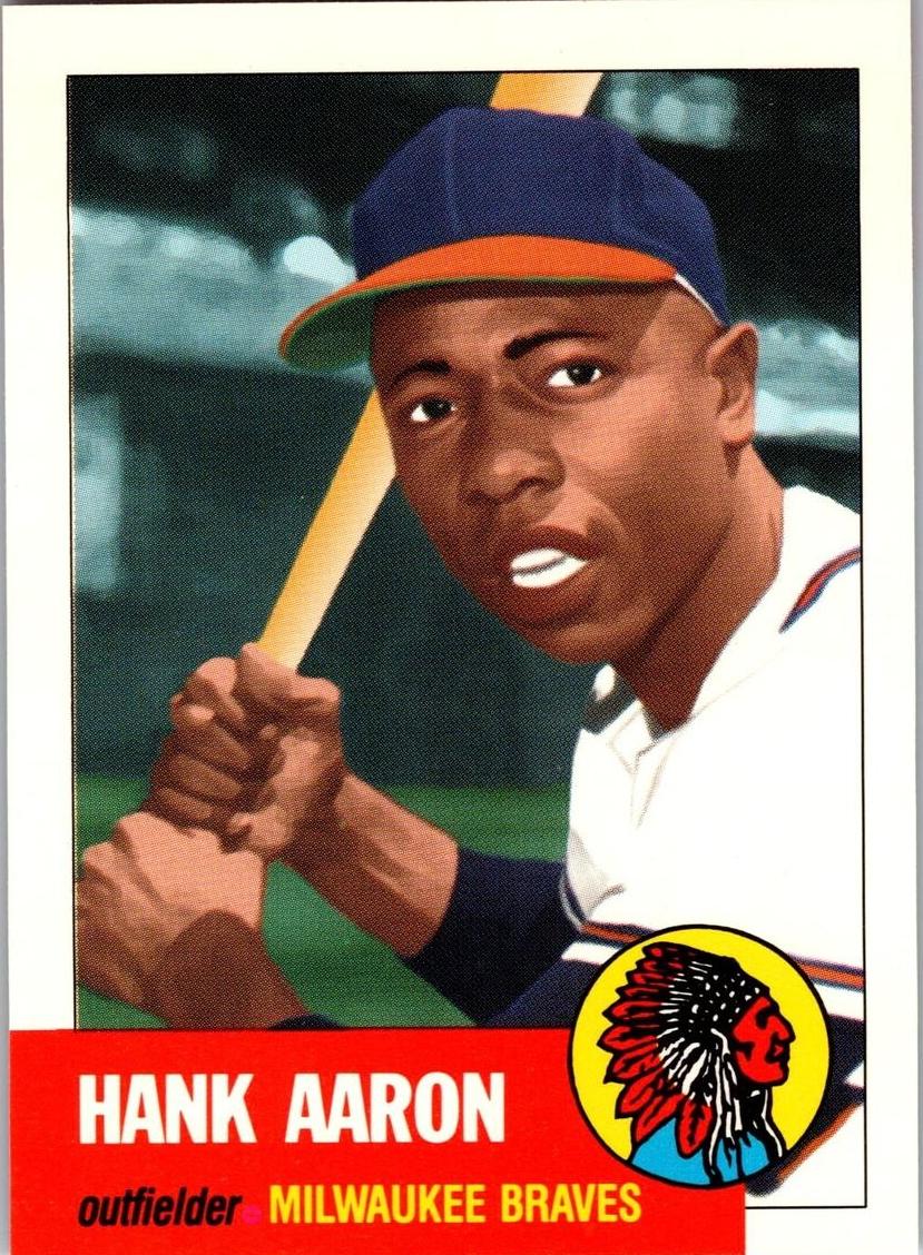 1991 Topps Archives 1953 Baseball Hank Aaron #317