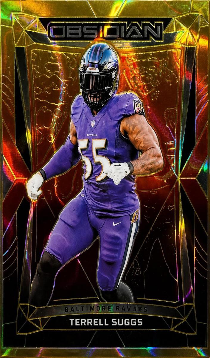 2024 Panini Obsidian Football Molten FOTL Terrell Suggs #17