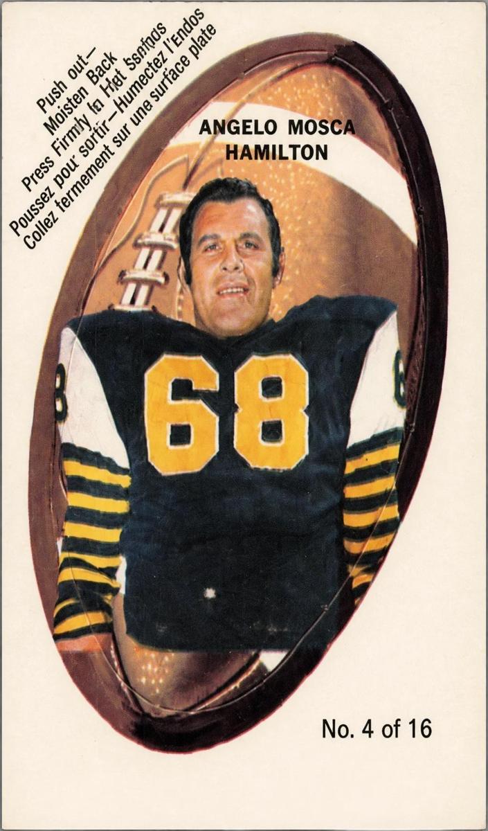 1970 O-Pee-Chee CFL Push-Out Inserts Football Angelo Mosca #4