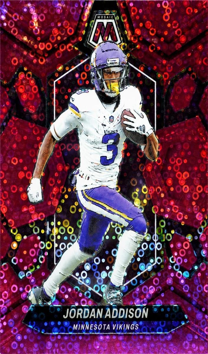 2024 Panini Mosaic Football No Huddle Pink Jordan Addison #144