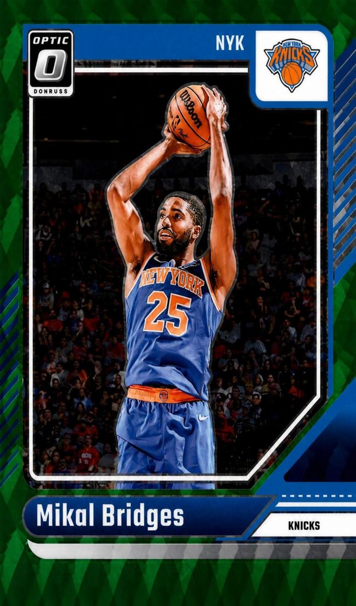 2024 Donruss Optic Basketball Green FOTL Mikal Bridges #217