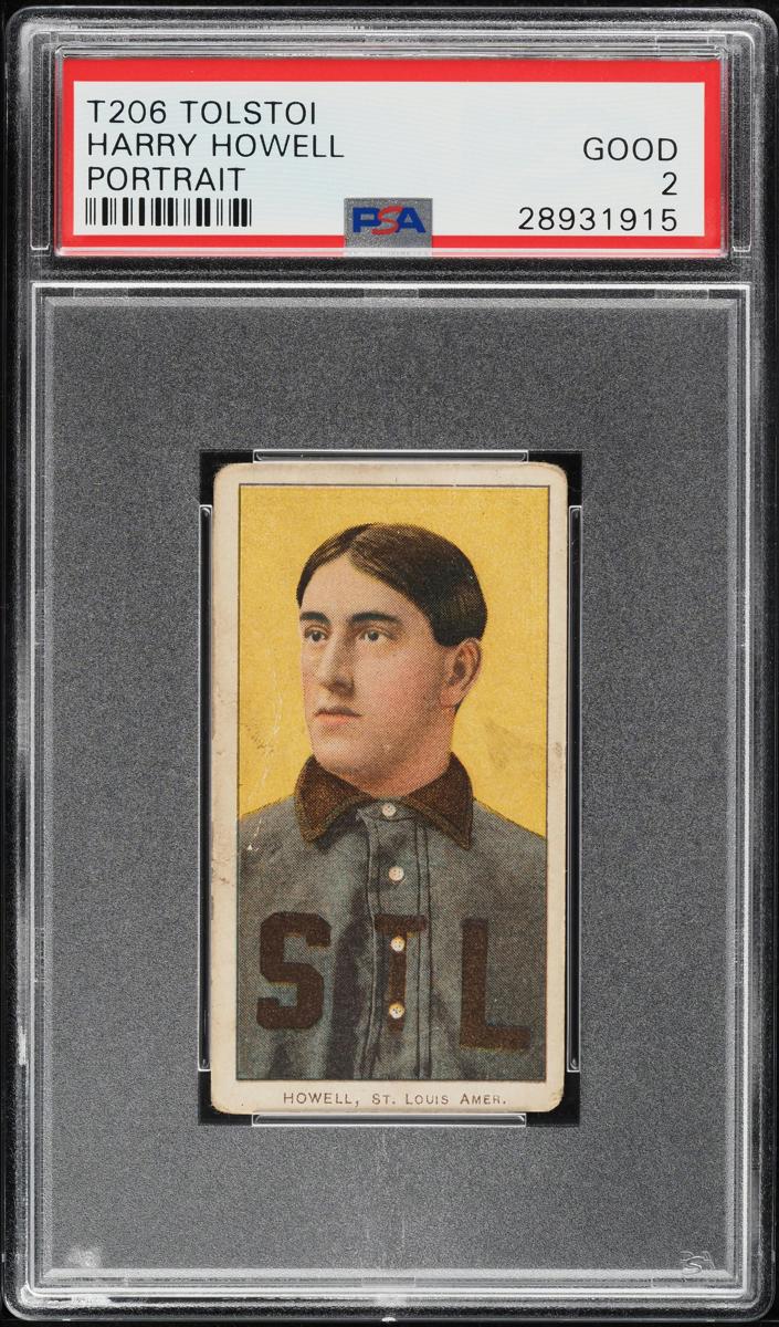 1909-11 T206 Baseball Portrait Harry Howell #NNO PSA 2