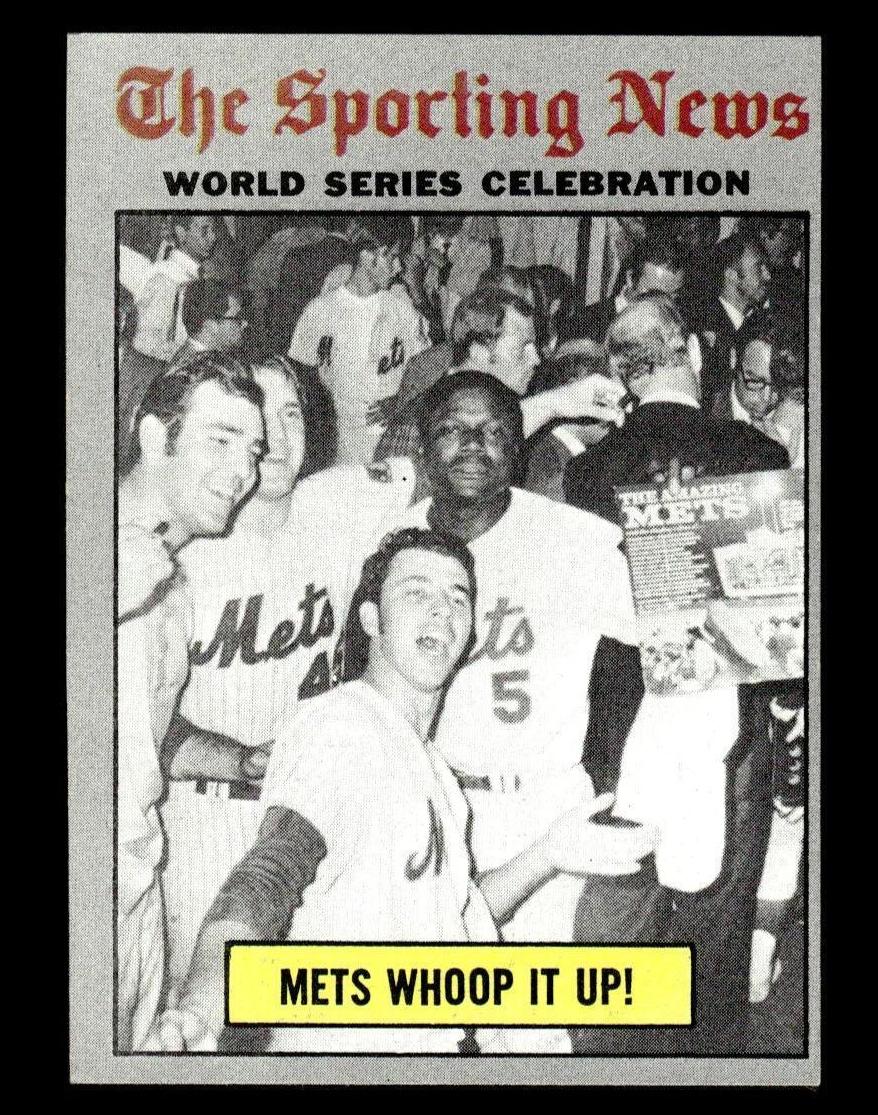 1970 Topps Baseball Mets Whoop It Up! World Series Celebration #310