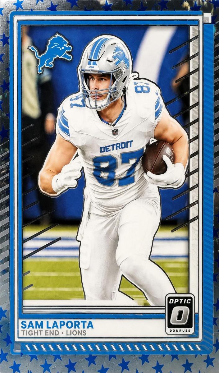 2025 Donruss Optic Football Stars Sam LaPorta #196