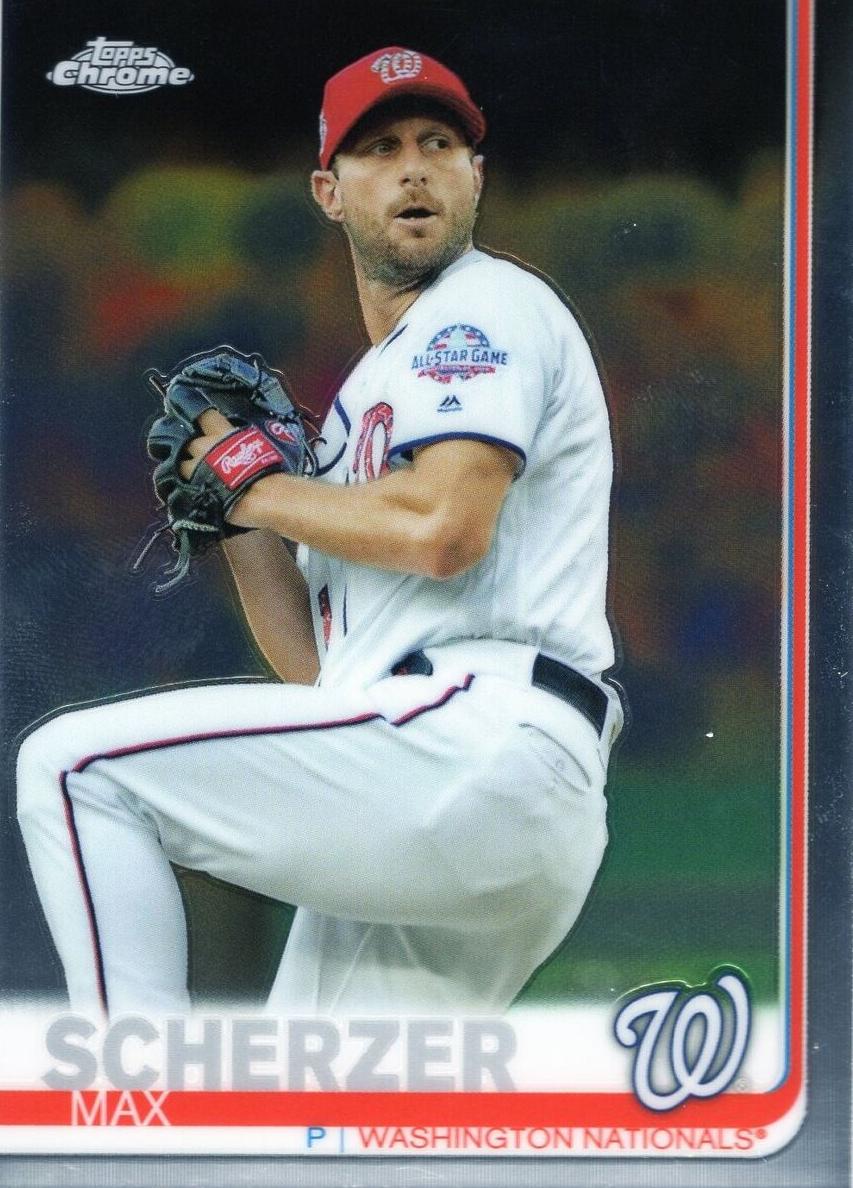2019 Topps Chrome Baseball Max Scherzer #140 PSA 9