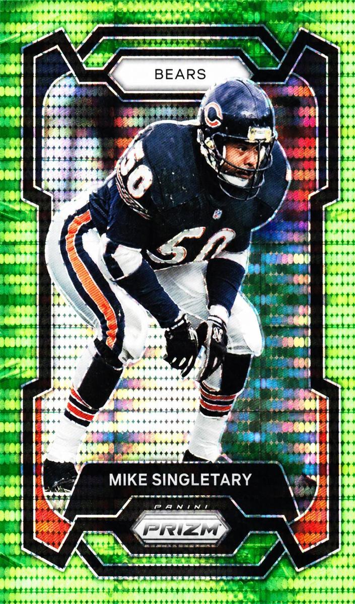 2023 Panini Prizm Football Neon Green Pulsar Mike Singletary #54