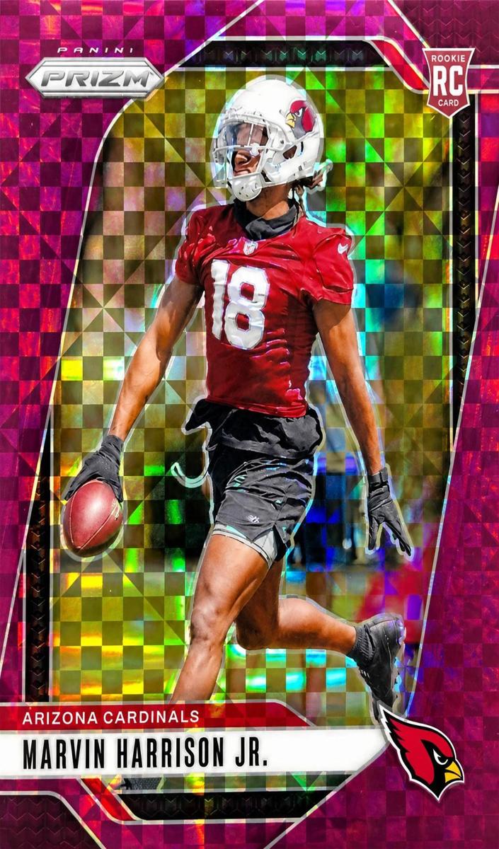 2024 Panini Prizm Football Purple Power Marvin Harrison Jr. #375 PSA 10