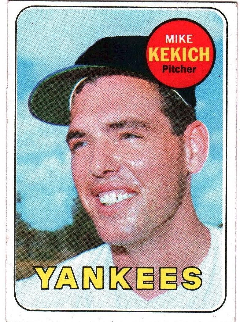 1969 Topps Baseball Mike Kekich #262 PSA 7.5