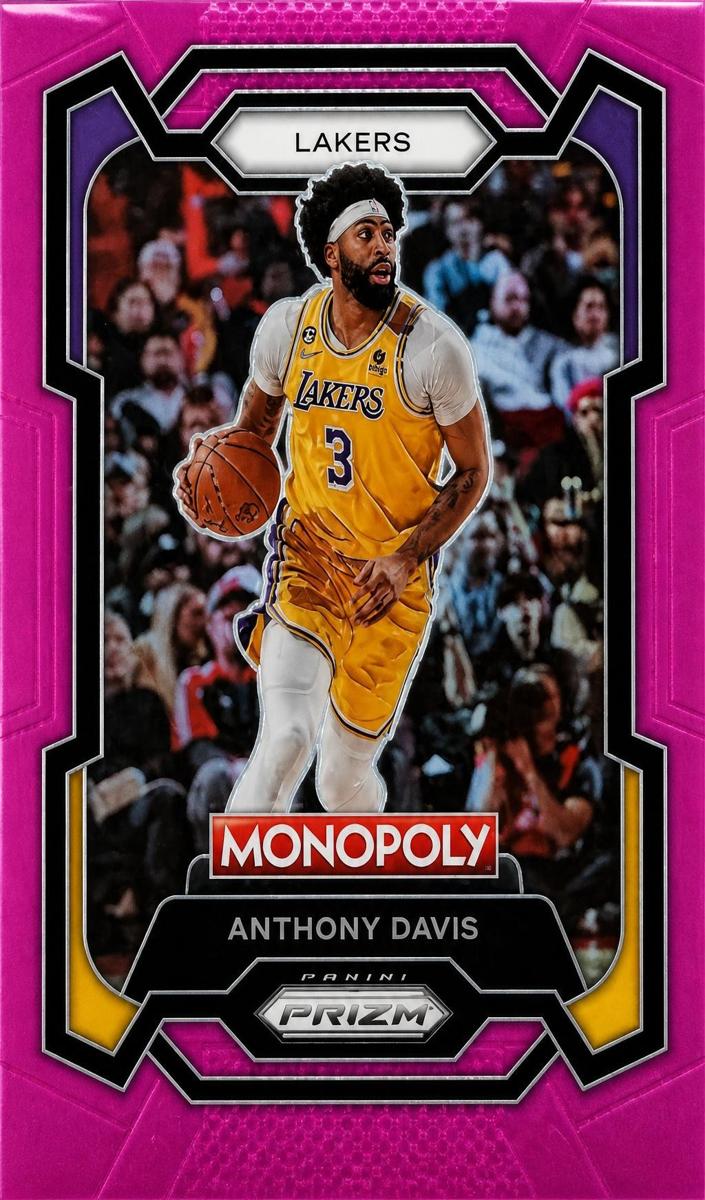 2023 Panini Prizm Monopoly Basketball Pink Anthony Davis #41 PSA 9
