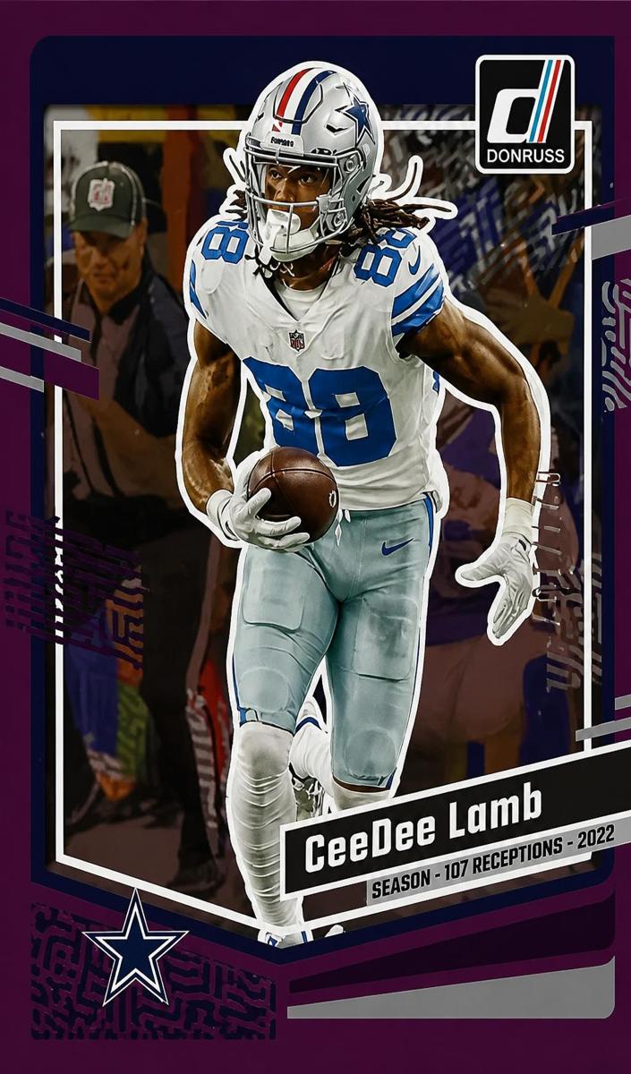 2023 Panini Donruss Football Season Stat Line CeeDee Lamb #72