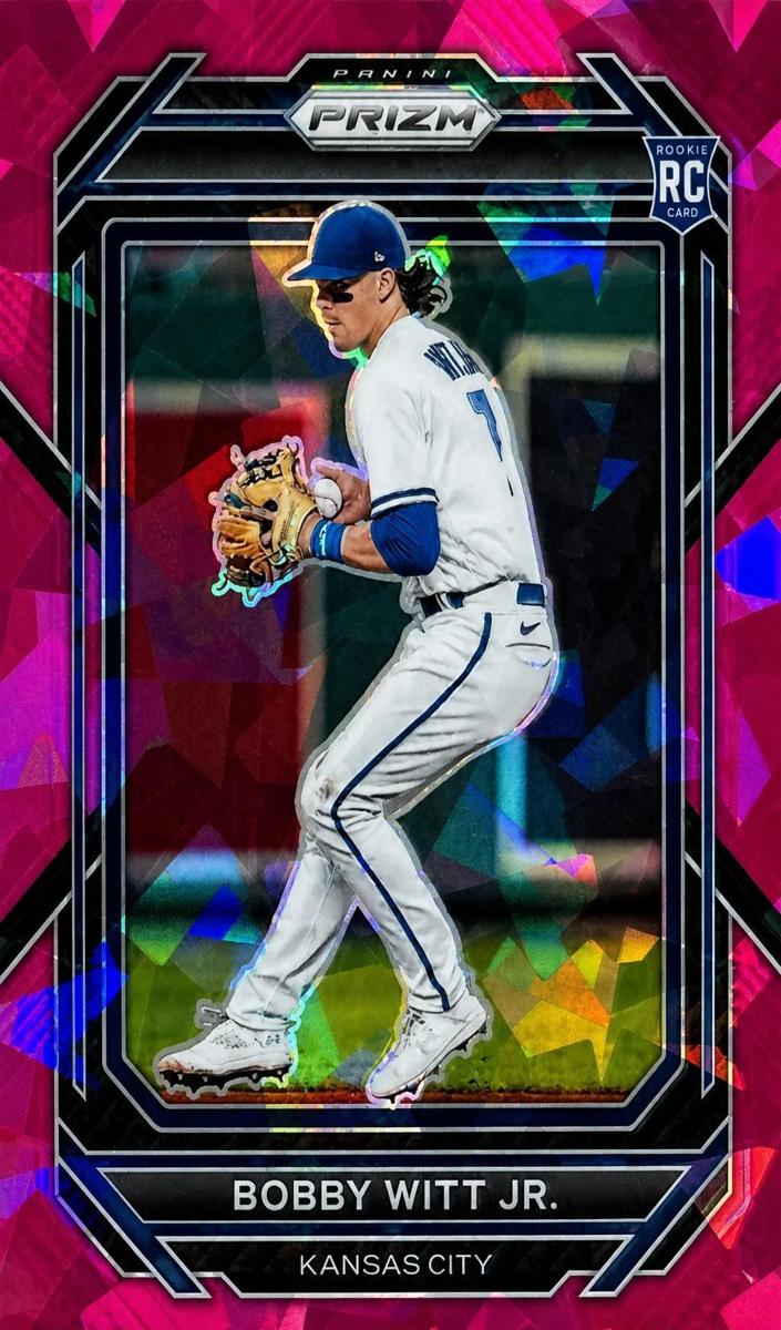 2023 Panini Prizm Baseball Pink Ice Bobby Witt Jr. #254 PSA 7