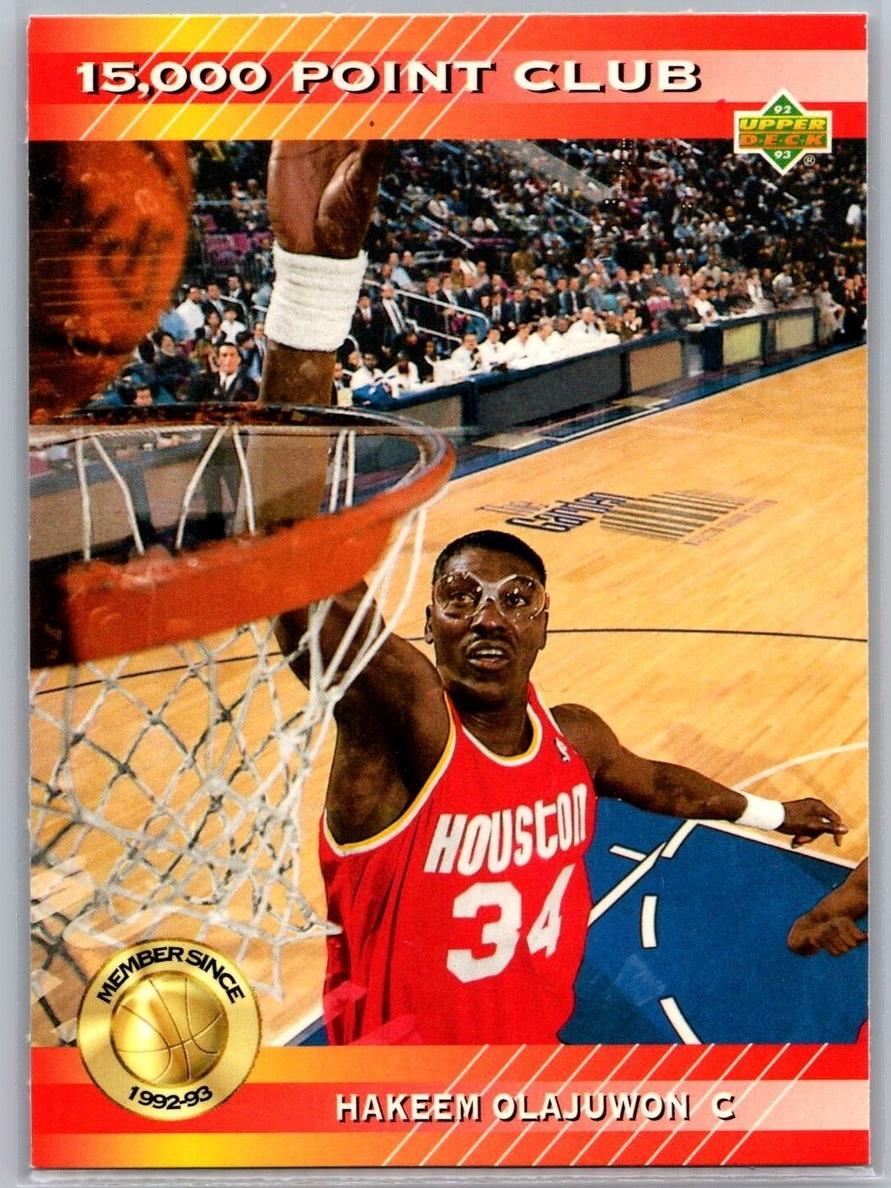1992 Upper Deck Basketball Hakeem Olajuwon #PC20