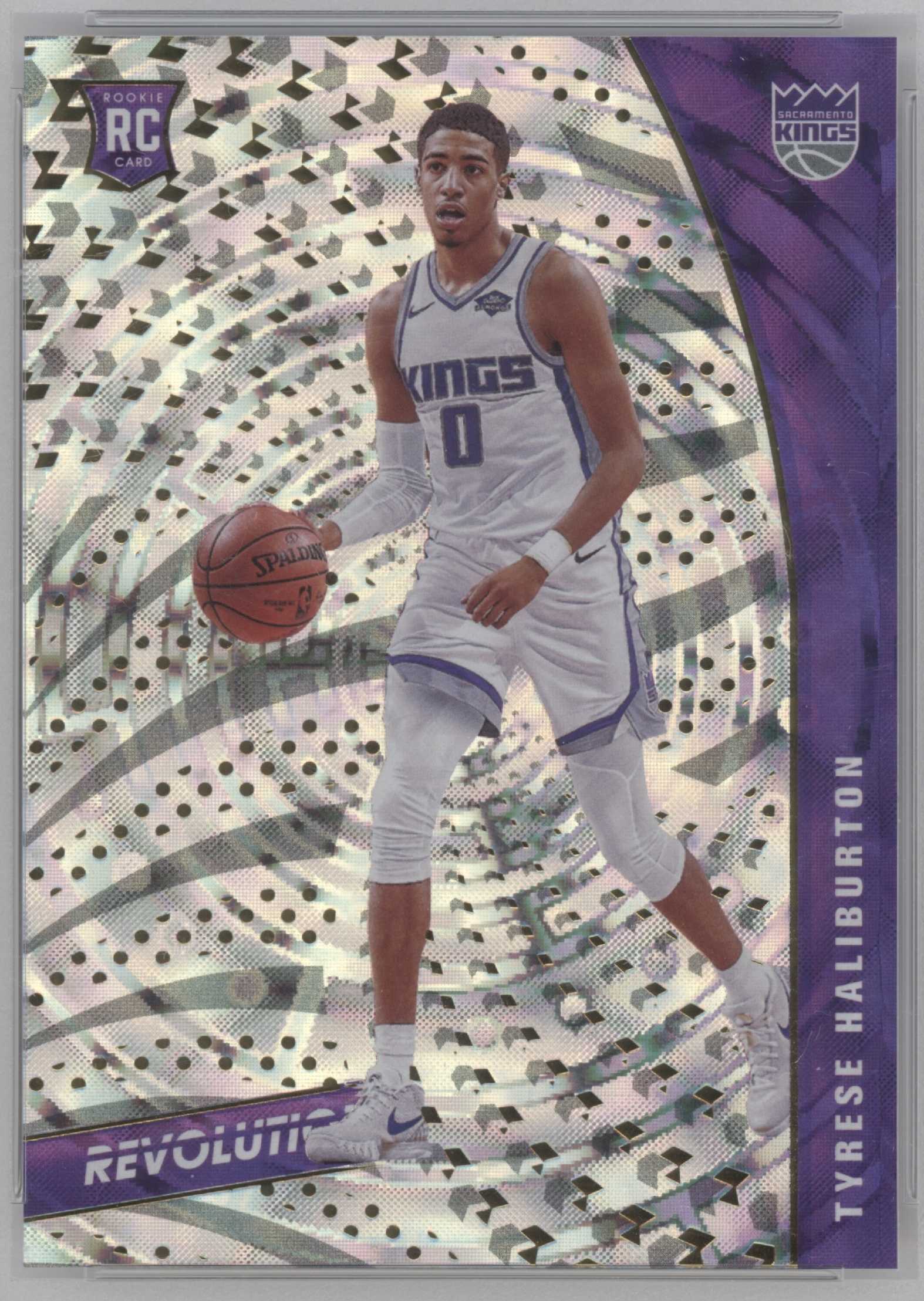 2020 Panini Revolution Basketball Fractal Tyrese Haliburton #116 PSA 9