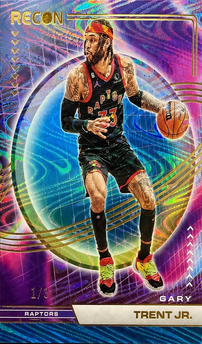 2022 Panini Recon Basketball Holo Platinum Swirl FOTL Gary Trent Jr. #13