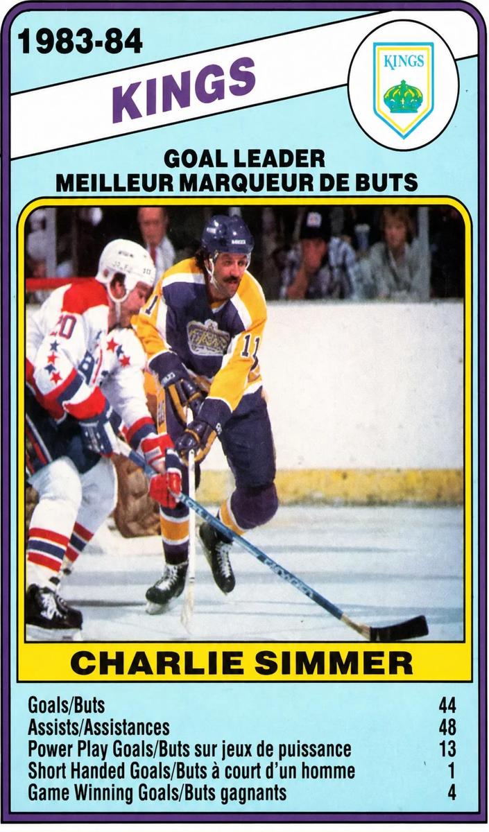 1984 O-Pee-Chee Hockey Charlie Simmer #358 PSA 10