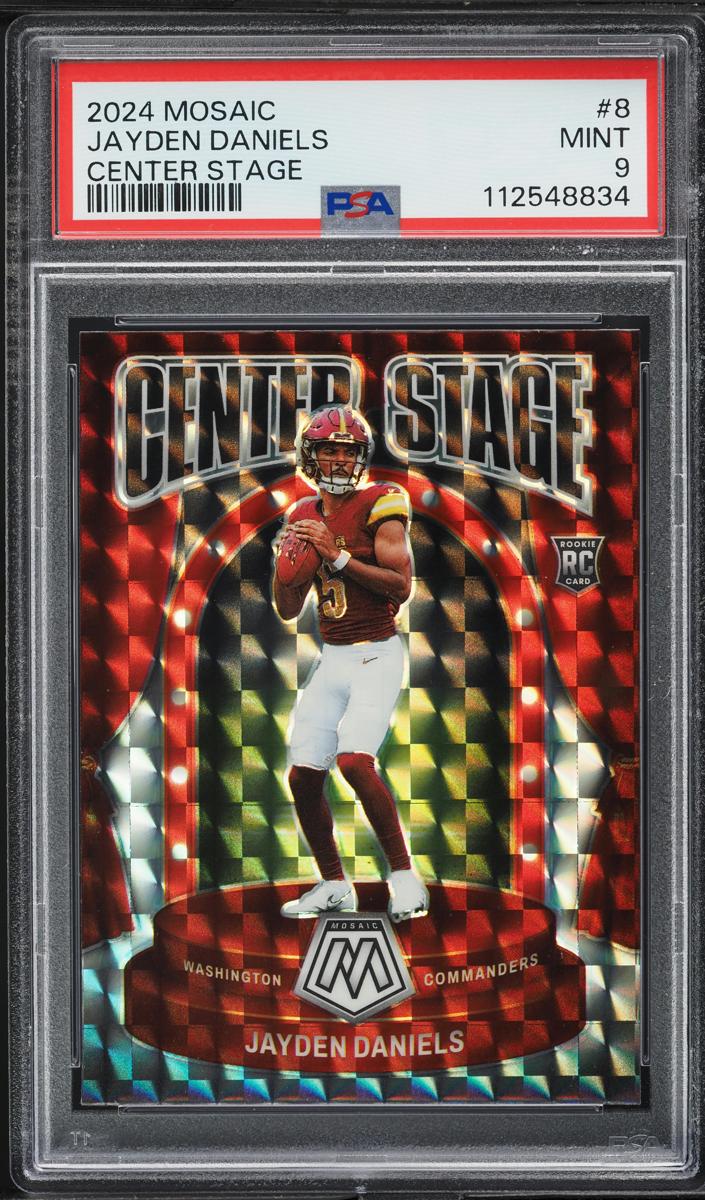 2024 Panini Mosaic Football Mosaic Jayden Daniels #8 PSA 10