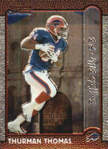 1999 Bowman Chrome Football Interstate Thurman Thomas #44