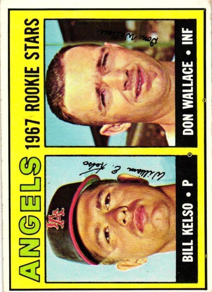 1967 Topps Baseball Angels Rookies #367 PSA 8.5
