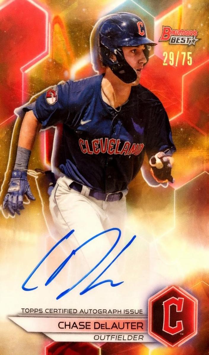 2023 Bowman's Best Baseball Gold Chase DeLauter #B23-CDE PSA 9