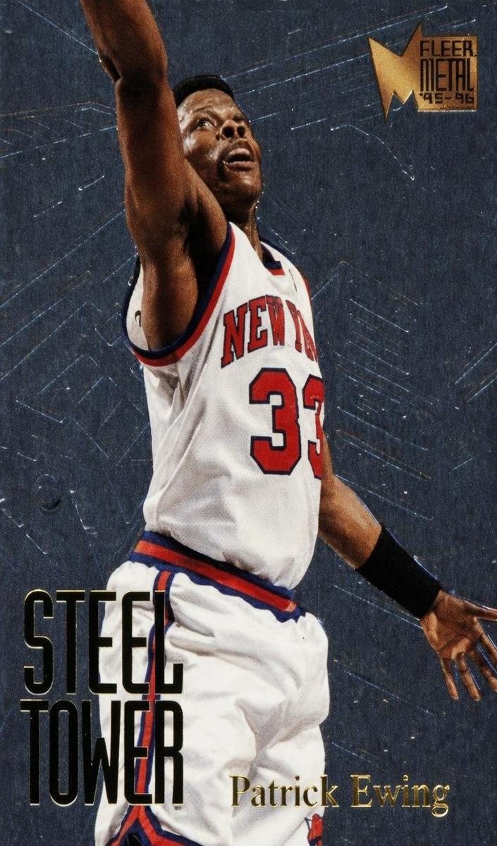 1995 Fleer Metal Basketball Patrick Ewing #3 PSA 9