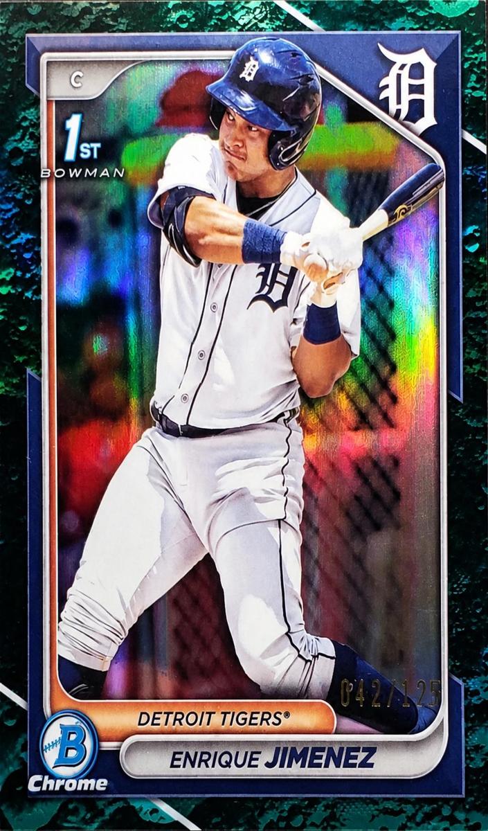 2024 Bowman Chrome Prospects Baseball Aqua Lunar Enrique Jimenez #BCP-31