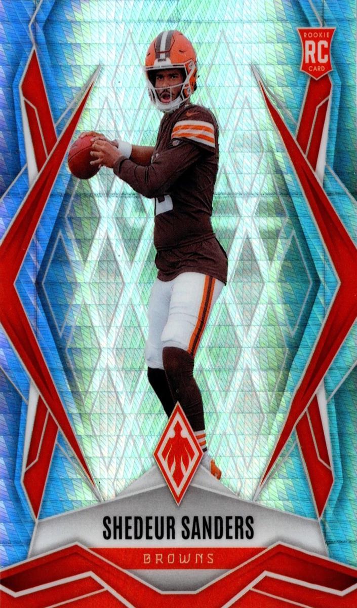 2025 Panini Phoenix Football Silver Hyper Shedeur Sanders #154 PSA 9