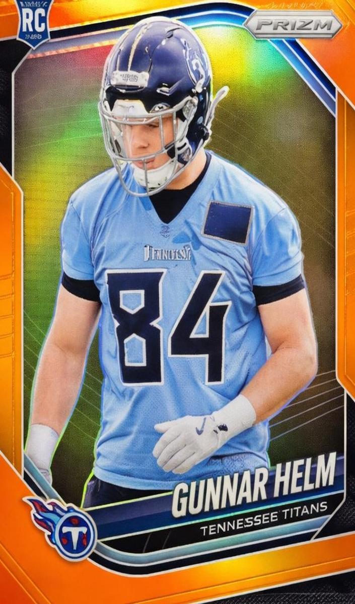2025 Panini Prizm Football Orange Gunnar Helm #359