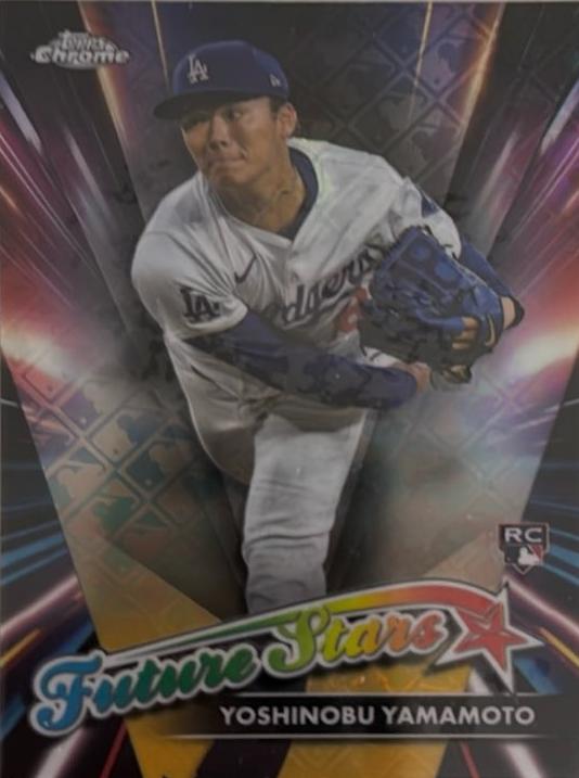 2024 Topps Chrome Logofractor Baseball Yoshinobu Yamamoto #FSLE-8 PSA 9