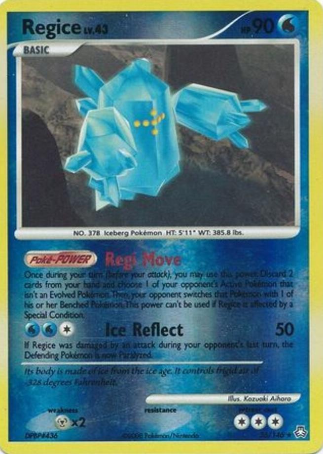 2008 Pokemon Diamond & Pearl Legends Awakened Reverse Holo Regice #36
