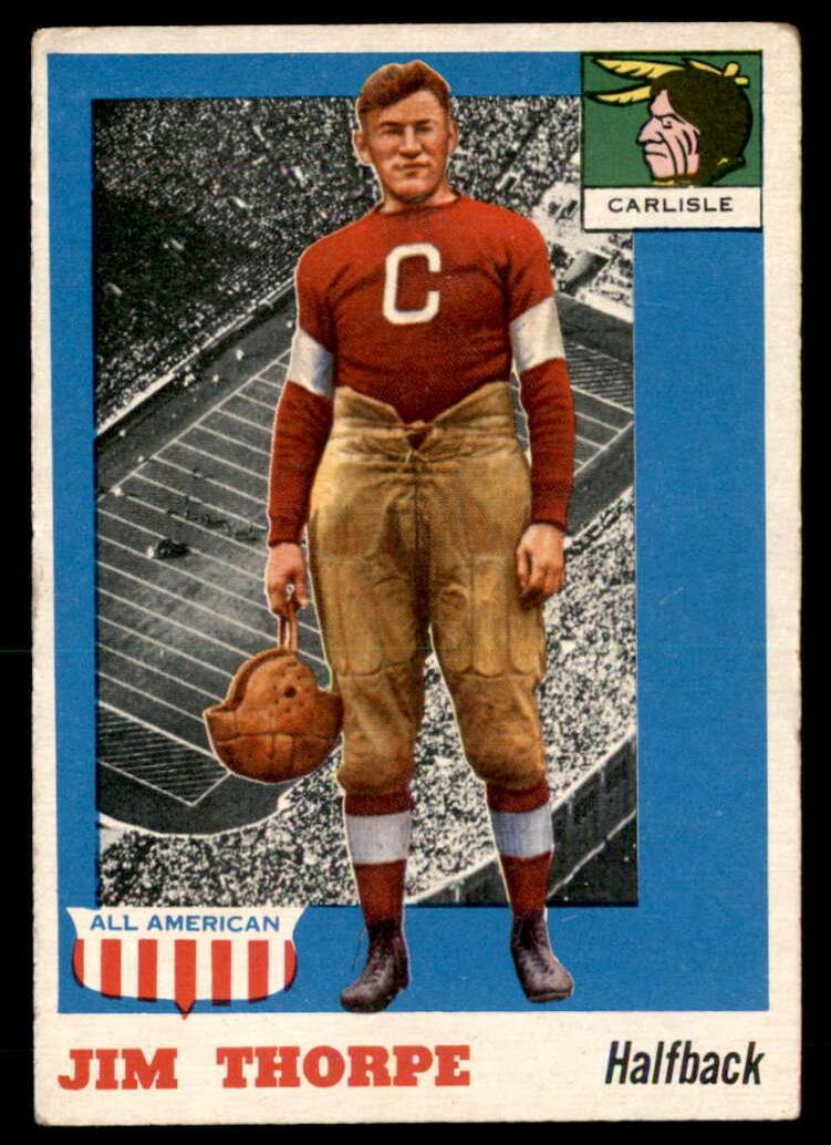 1955 Topps All-American Football Jim Thorpe #37 PSA 6