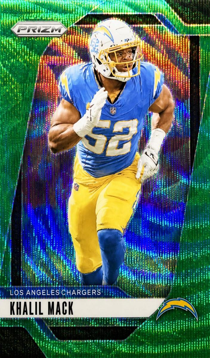 2024 Panini Prizm Football Green Wave Khalil Mack #162
