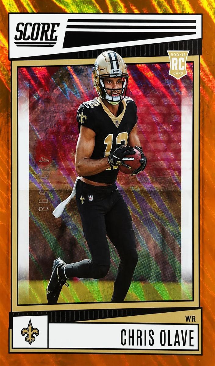 2022 Panini Score Football Lava Chris Olave #378 PSA 10