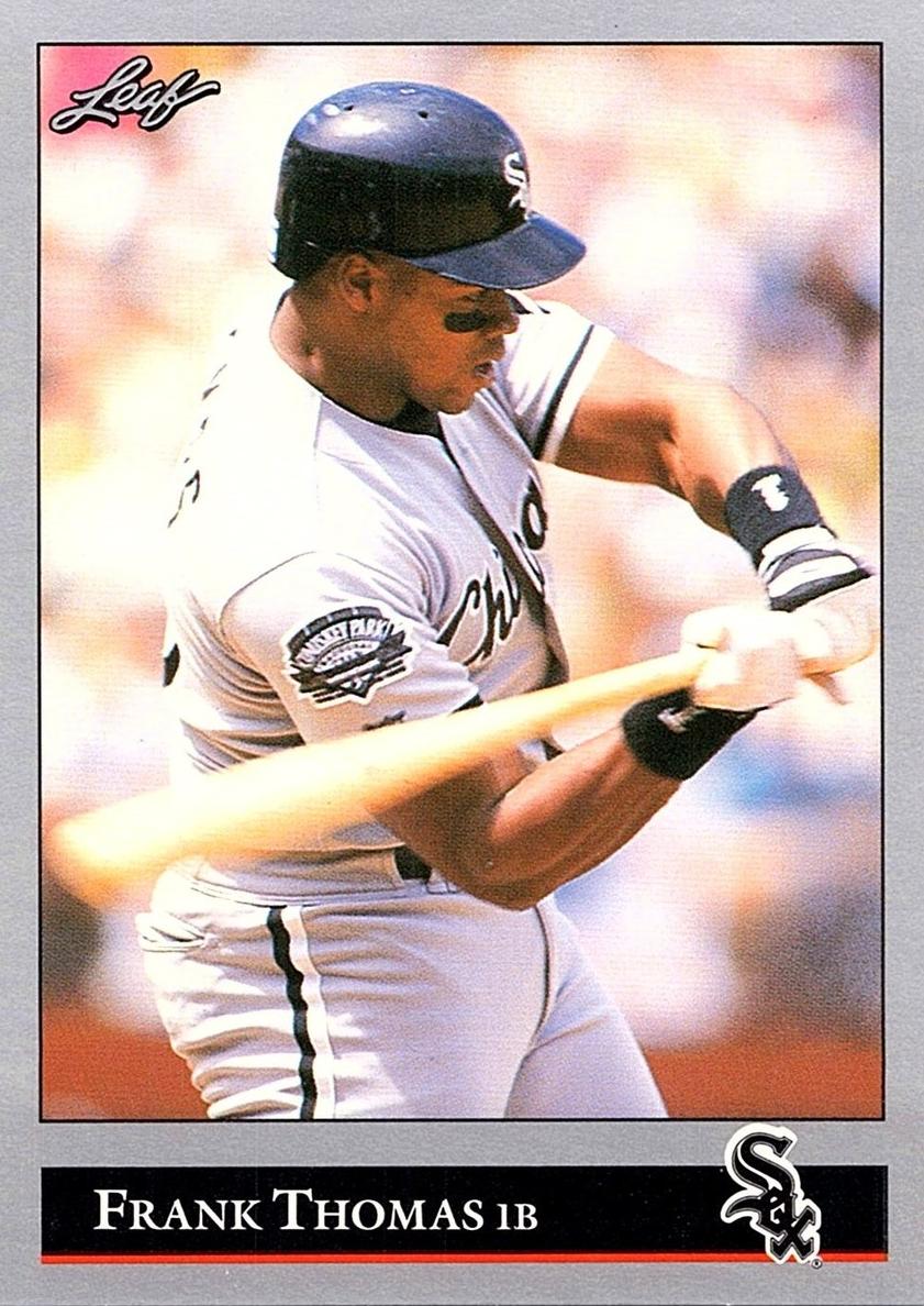 1992 Leaf Baseball Frank Thomas #349