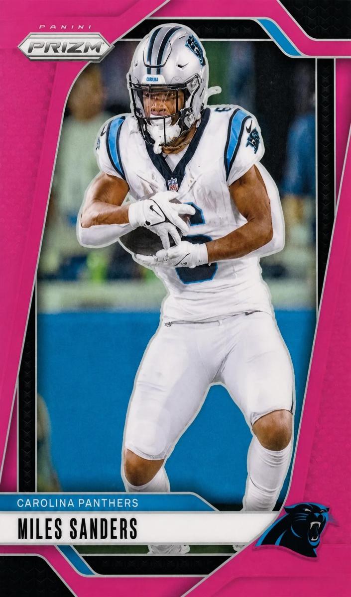 2024 Panini Prizm Football Pink Miles Sanders #38