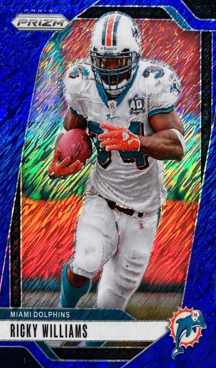 2024 Panini Prizm Football Blue Shimmer Ricky Williams #183 PSA 9