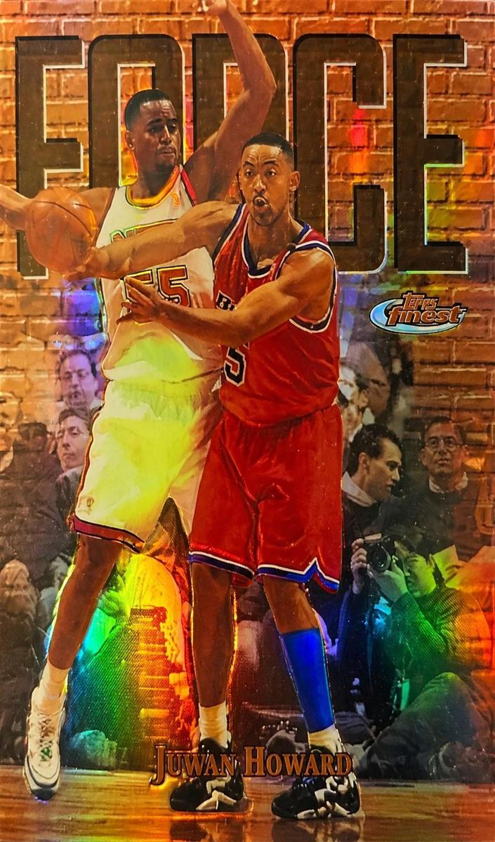 1997 Topps Finest Basketball Refractor Juwan Howard #9