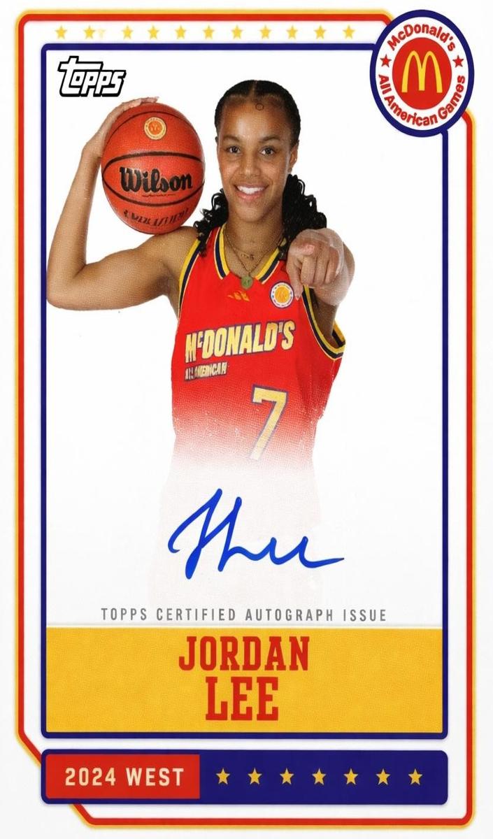 2024 Topps Chrome McDonald's All American Basketball Event Autographs Jordan Lee #EA-JL