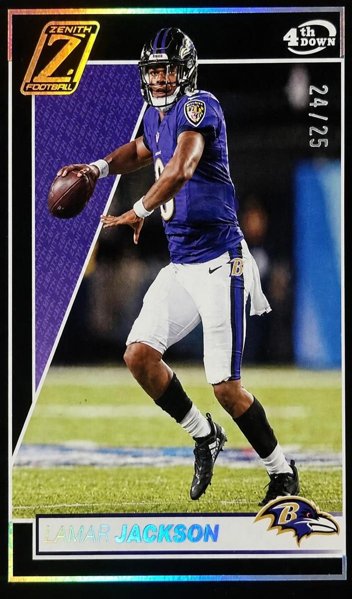 2024 Panini Zenith Football 4th Down Lamar Jackson #7