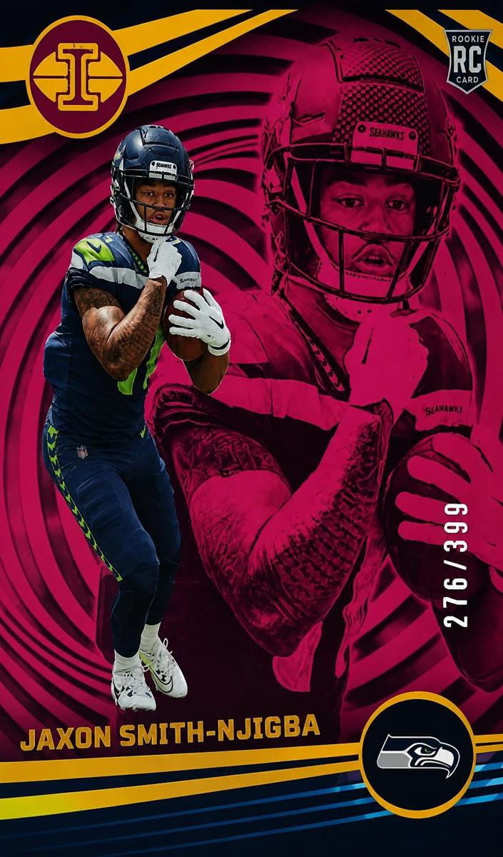 2023 Panini Illusions Football Trophy Collection Pink Jaxon Smith-Njigba #91