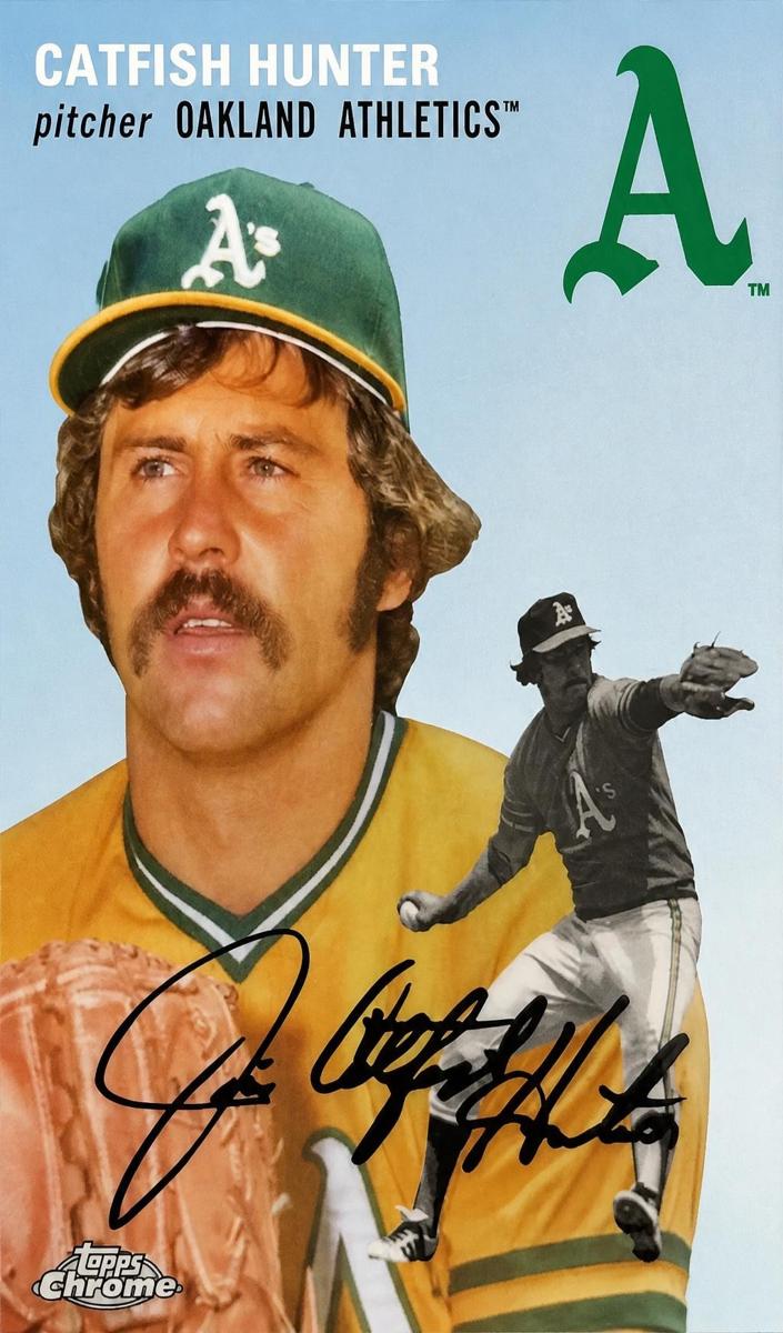 2023 Topps Chrome Platinum Baseball Catfish Hunter #491