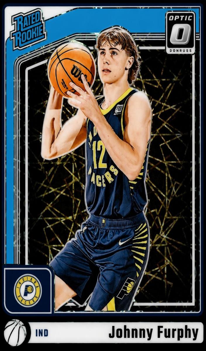 2024 Donruss Optic Basketball Black Velocity Johnny Furphy #261