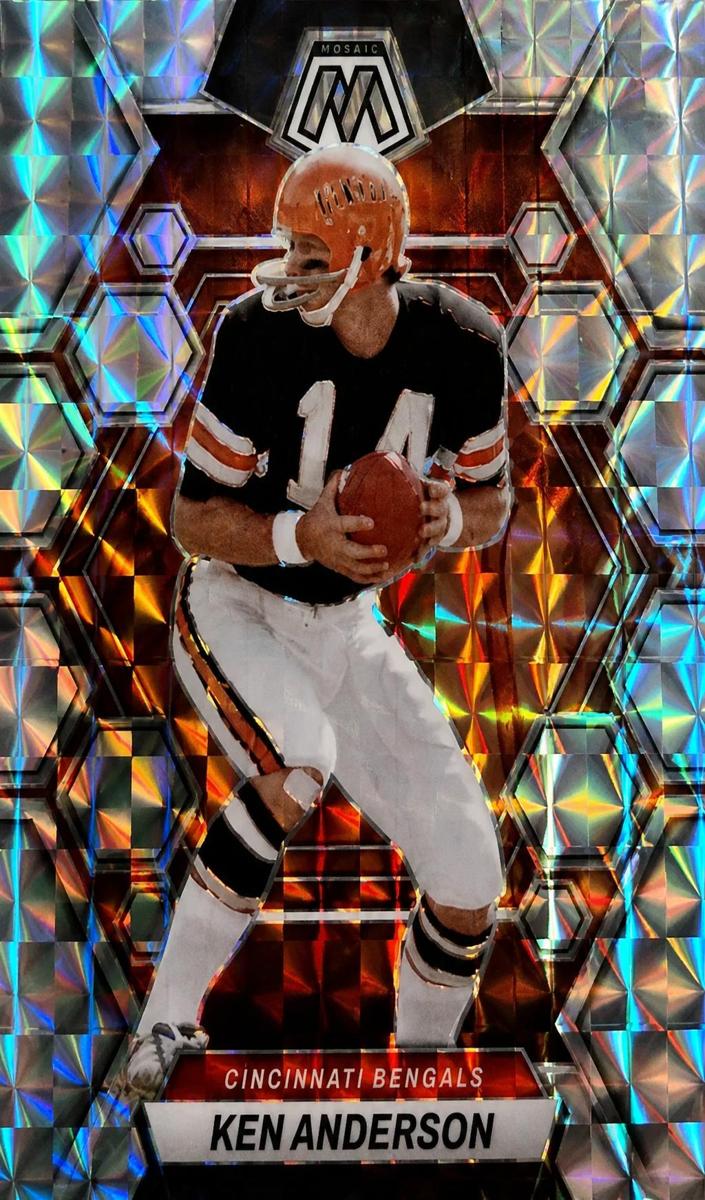 2023 Panini Mosaic Football Silver Ken Anderson #44