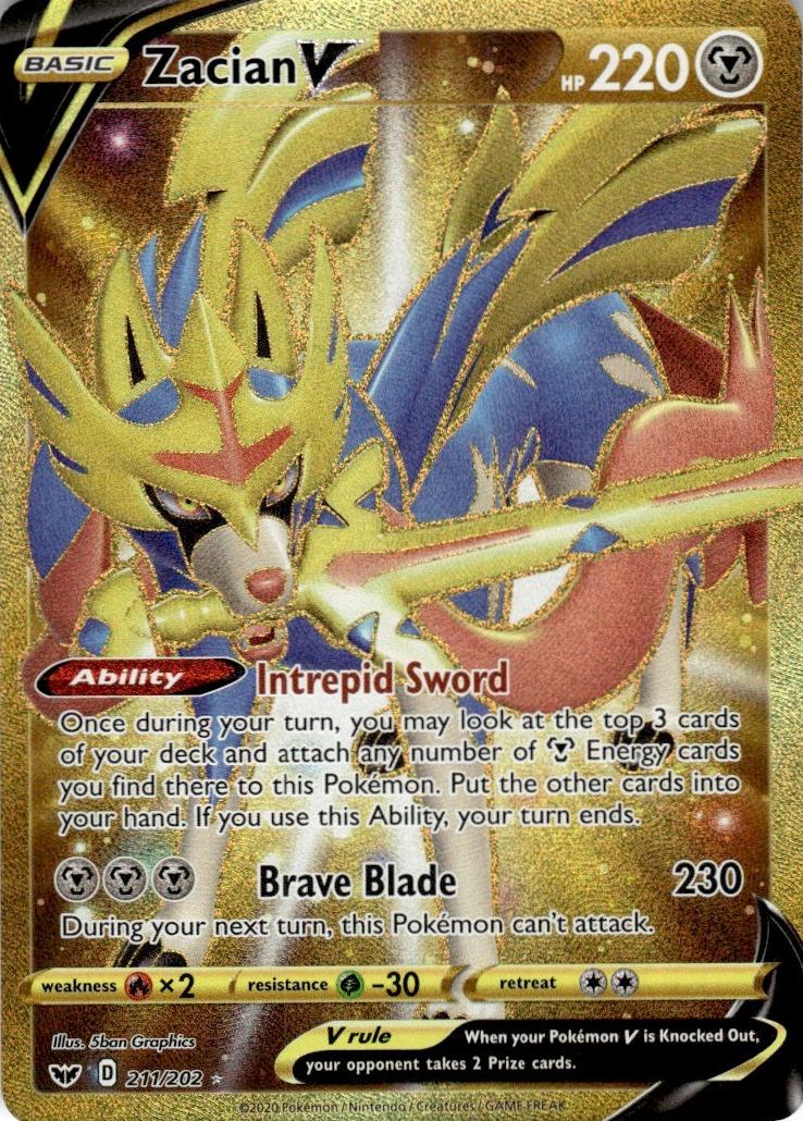 2020 Pokemon Sword & Shield Zacian #211 PSA 9
