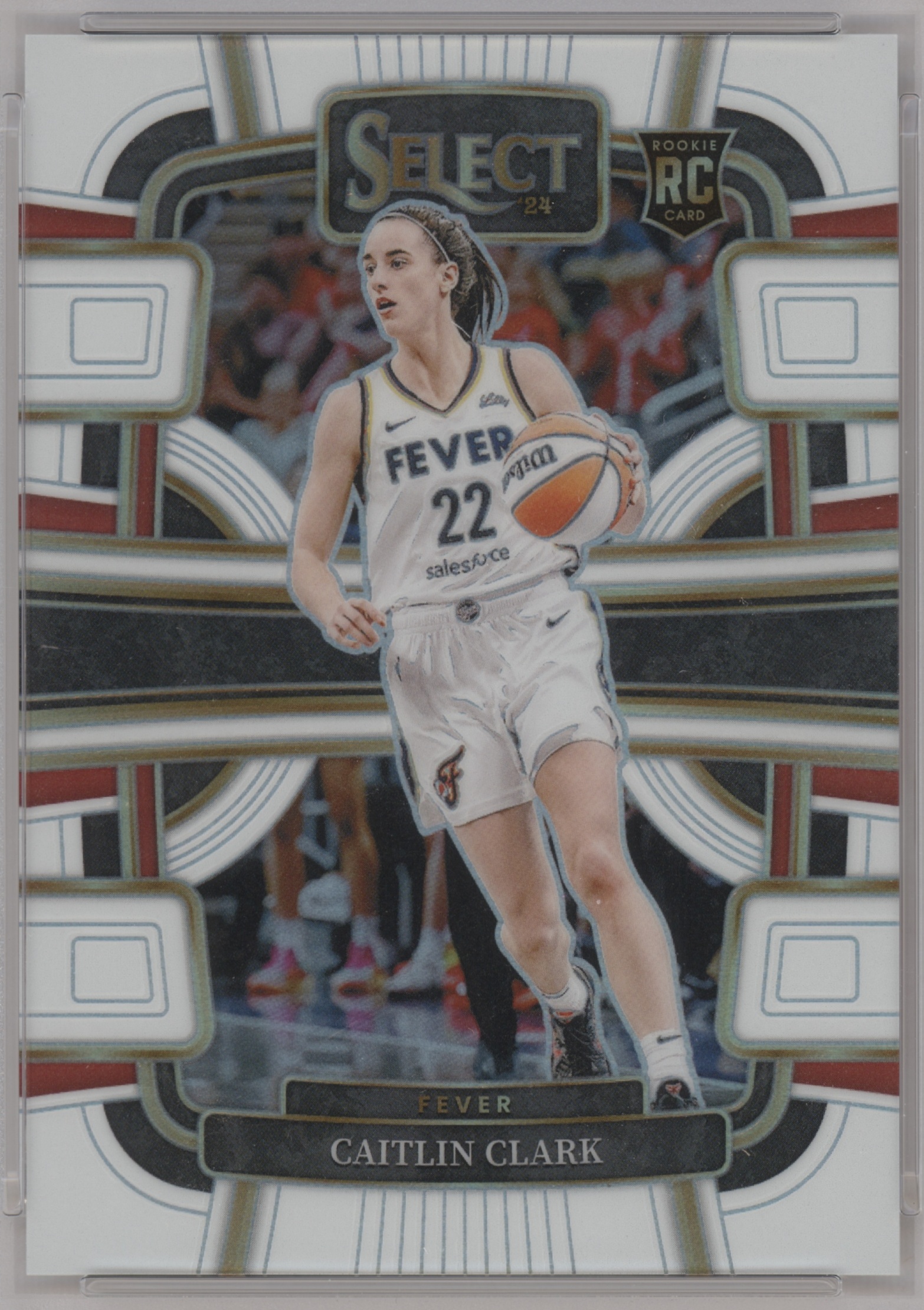 2024 Panini Select WNBA Basketball White Caitlin Clark #72 PSA 9