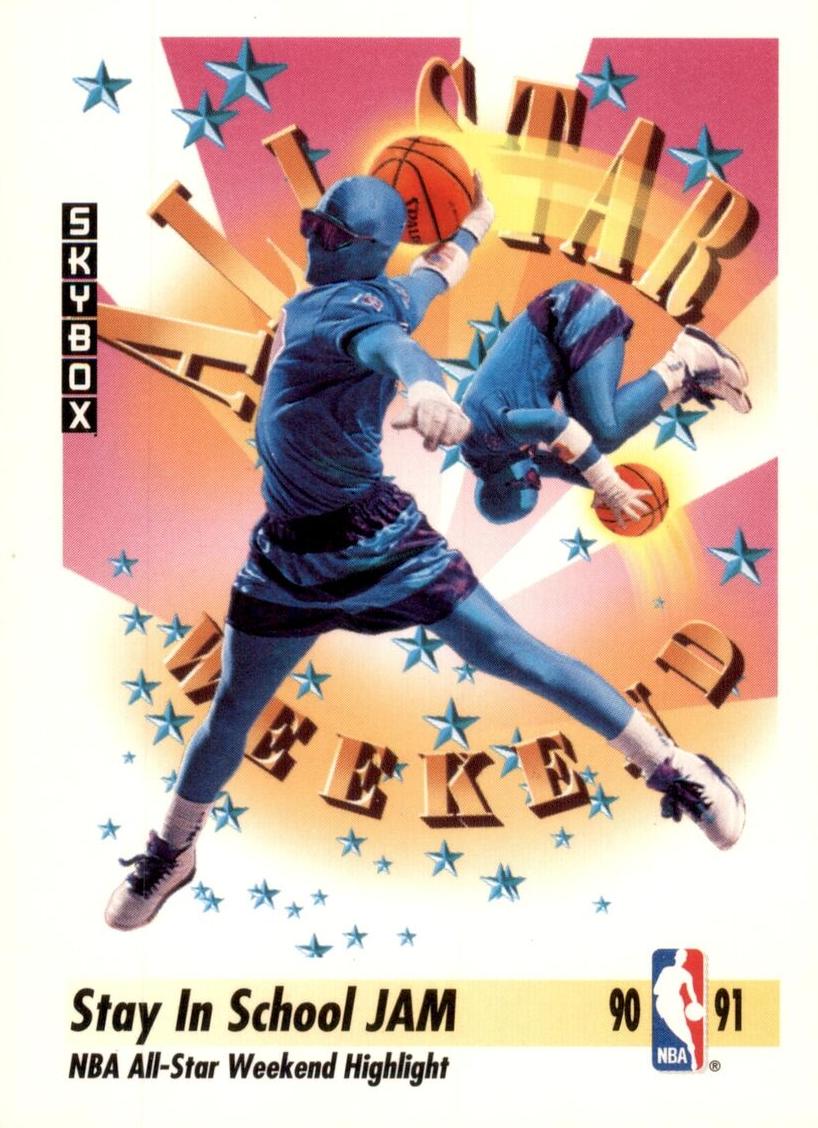 1991 Skybox Basketball Stay in School Jam #313